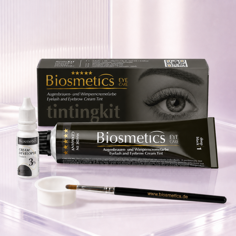 Biosmetics Augenbrauenfarbe Set Deep Black 1