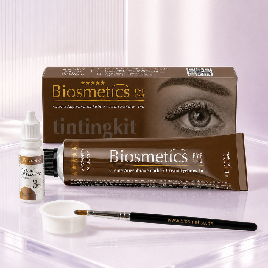Biosmetics Augenbrauenfarbe Set Medium Brown 3.1