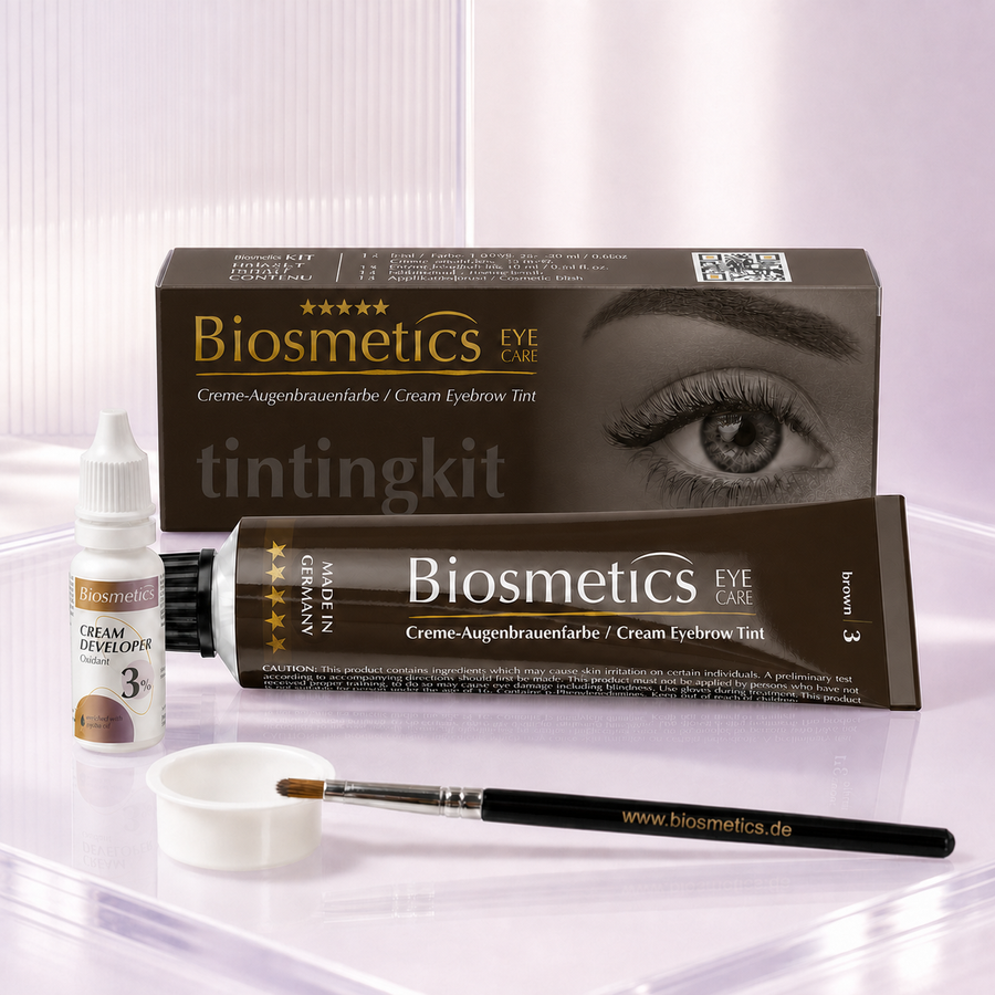 Biosmetics Augenbrauenfarbe Set Brown 3
